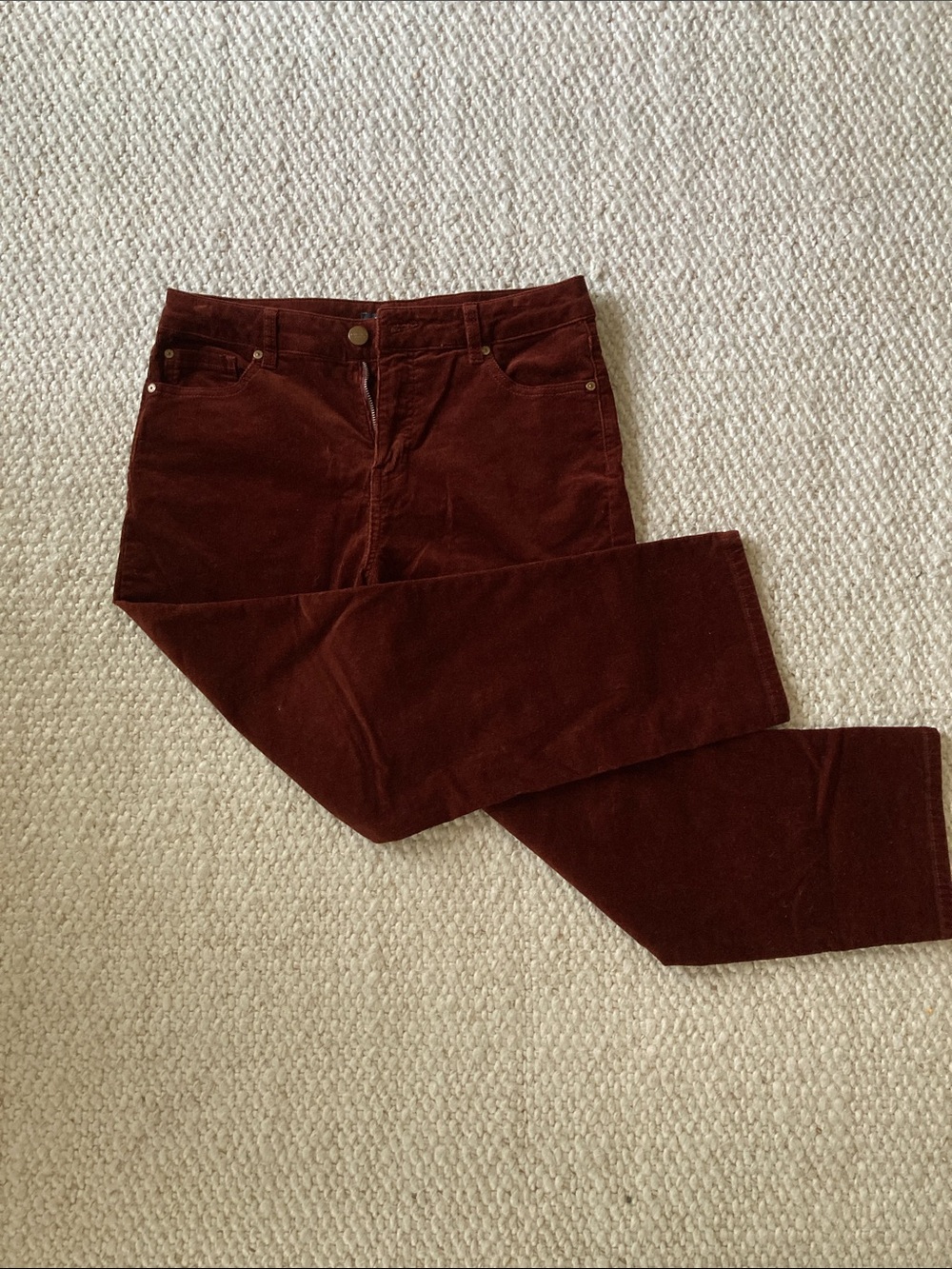 Cotton Jones New York Women’s Corduroy Pants in Burgundy